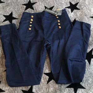 High-waisted sailor (nautical) inspired pants